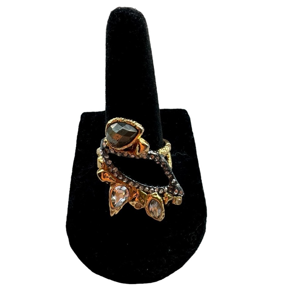 Alexis Bittar Crystal & Stone Cocktail Ring